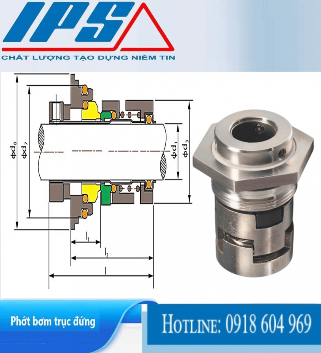 Phớt bơm trục đứng -11.